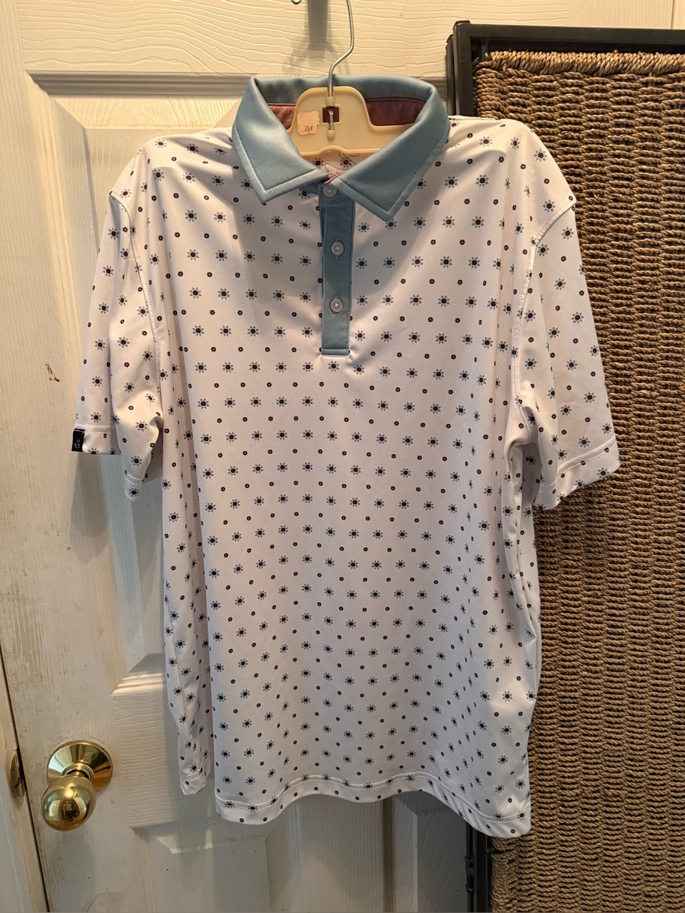 Frank Polo by Swannies
 with  blue collar